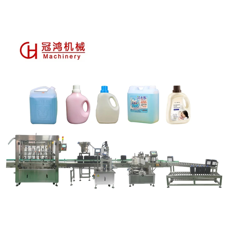 Customized Size 6 Head Filling Machine For Facial Cream And Daily Chemical Products Filling Sealing And Labeling Production Line