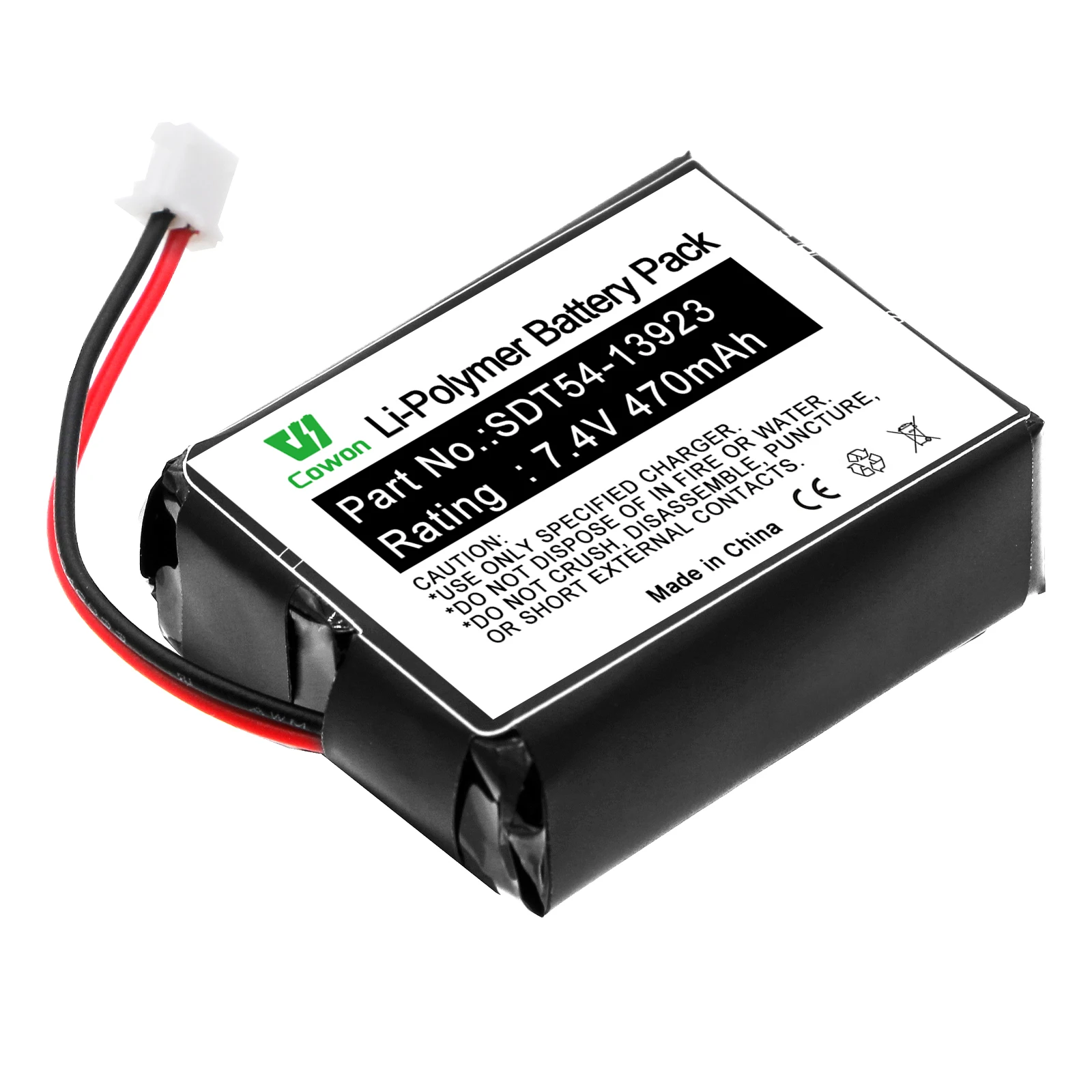 7.4V 470mAh SD-1225 Transmitters SDT54-13923 Li-Polymer Battery Pack Battery for Sport Dog