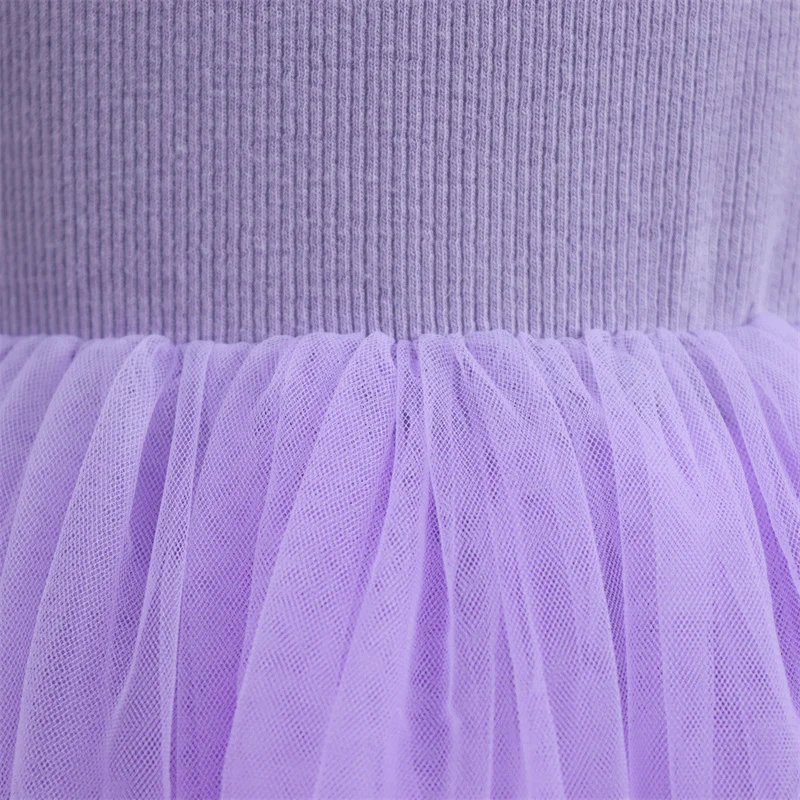 Hot Sale Solid Color Sleeveless Summer Baby Girl Tulle Sling Dresses