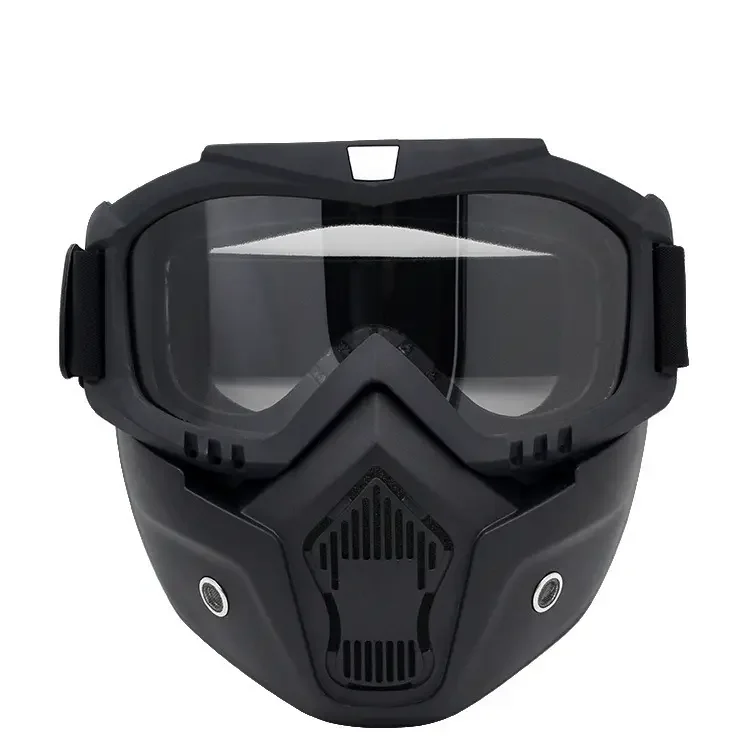 Yakeda Training Protection Goggles Motorcycle Detachable Skeleton Full Face Mask Tactical Glasses Skull Masks for Helmet