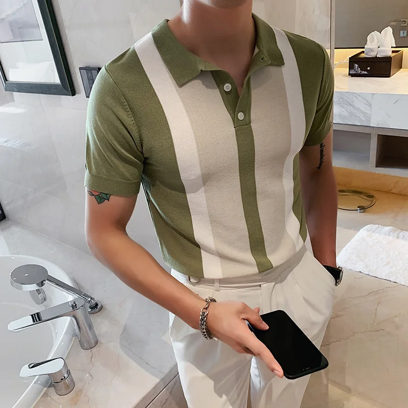 Camisa Polo ZARA Colorblock Con Texto Negra