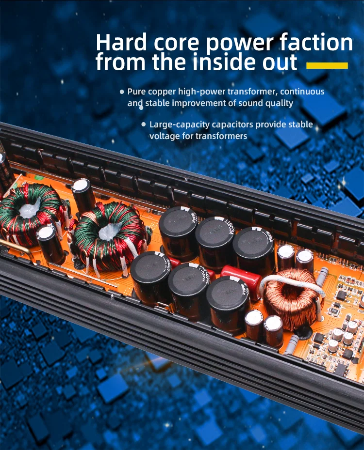 Factory Wholesale New Car 2200w Mono Class D Audio Amplifier Car Audio