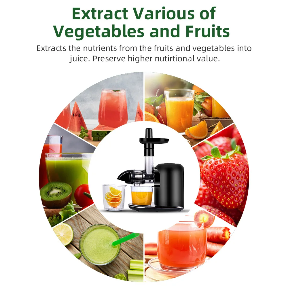 Korea Sokany Whole Amzchef Coldpress Big Mouth Slow Juicer Stainless Steel Commercial Cold Press