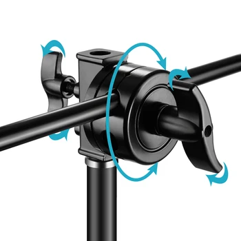 Neewer 2-pack Heavy Duty Light Stand C-Stand - Max 10 Feet/3 Meters Adjustable with 3.5 Feet Holding Arm and Grip Head detail image