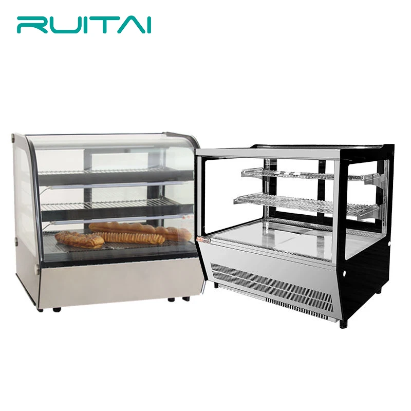 RUITAI Front Opening Display Counter Fridge Refrigerated Cake Showcase Cake Counter Cake Chiller Patisserie showcase