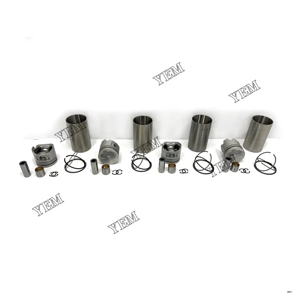 Engine Liner Kit With Cylinder Sleeve Pistons Rings Set Fit for Isuzu 4FG1