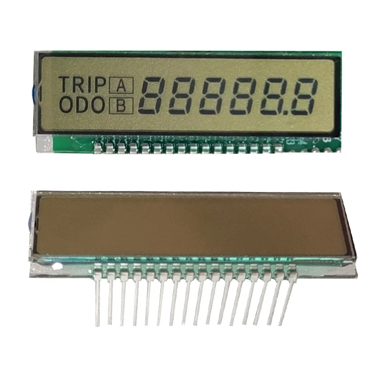 Custom Oem Electric Digital Monochrome Lcddisplays Lcd For Motorcycle Speedometer Display