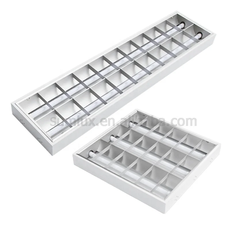Office Reflator Alibaba.com: 4FT 30x120cm T8 grille light fixture with aluminum ...
