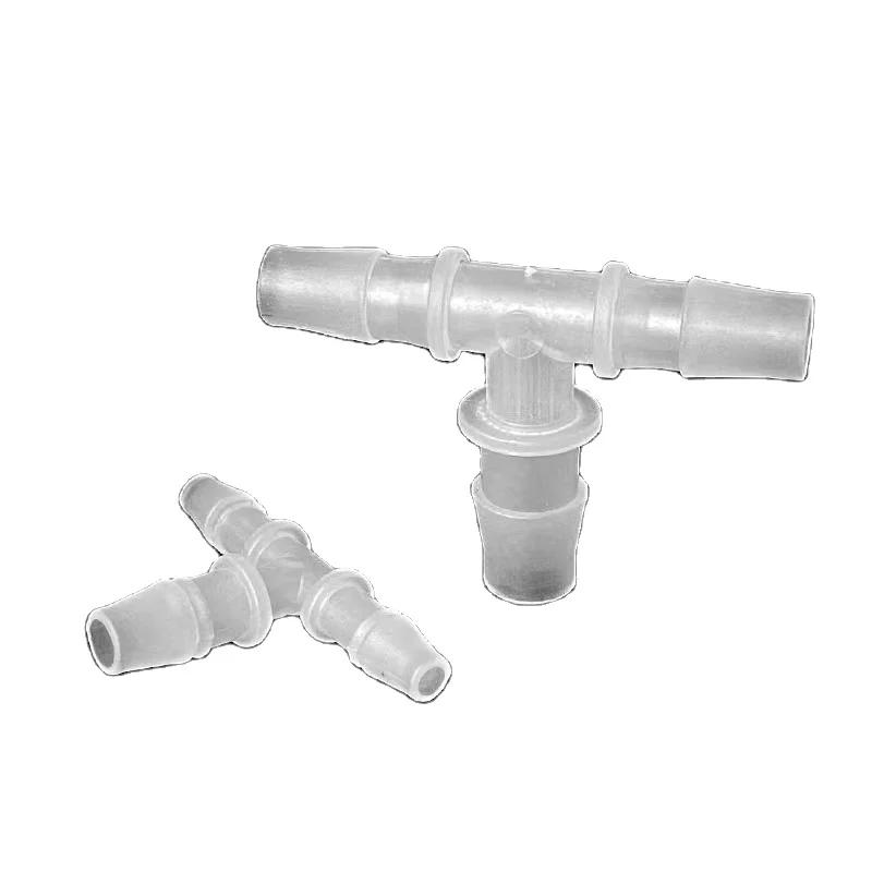 8-4-8 Hose Barb 3 Ways Union T Joint Pipe Fitting Equal Hose Barbed Plastic Tube Tee Connector