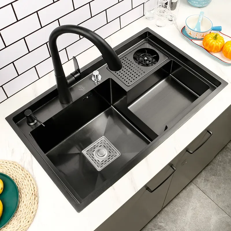 Handmade Nano Stepped Sink - Durable & Versatile Kitchen Model