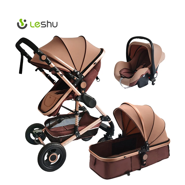 2-in-1 Baby Stroller Safe Baby Poussette Luxury Travel Pram