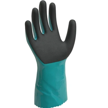 RISTA --super soft NBR/PVC chemical glove with certification