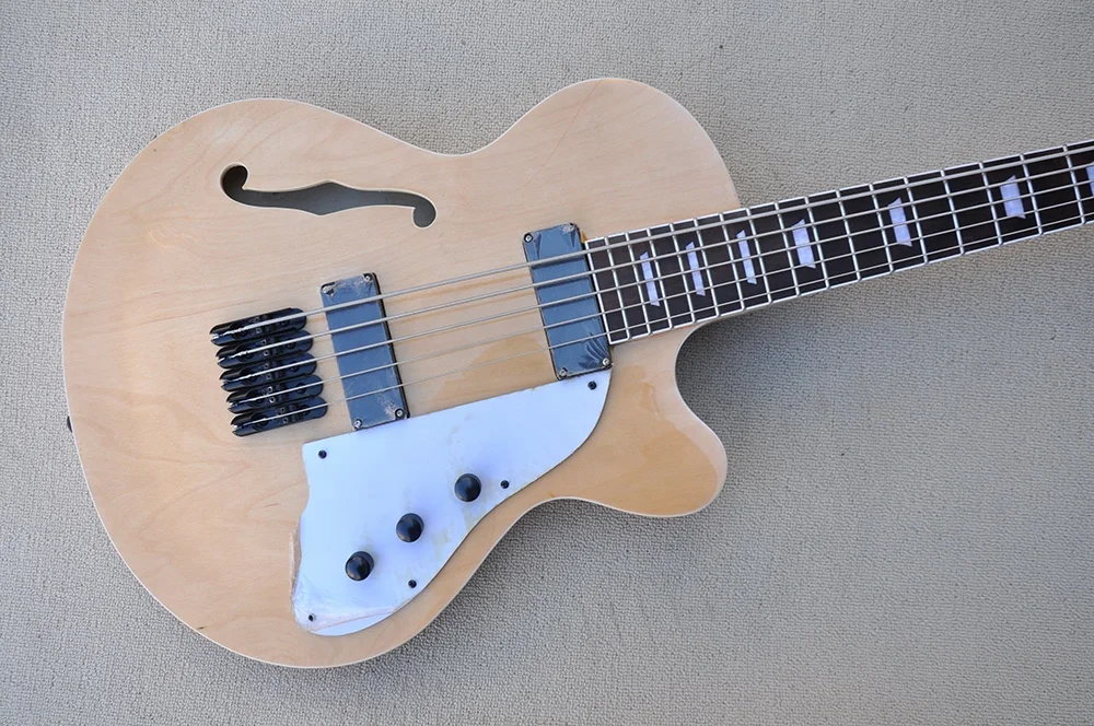 5 Strings Right Handed Electric Bass Guitar Maple Body