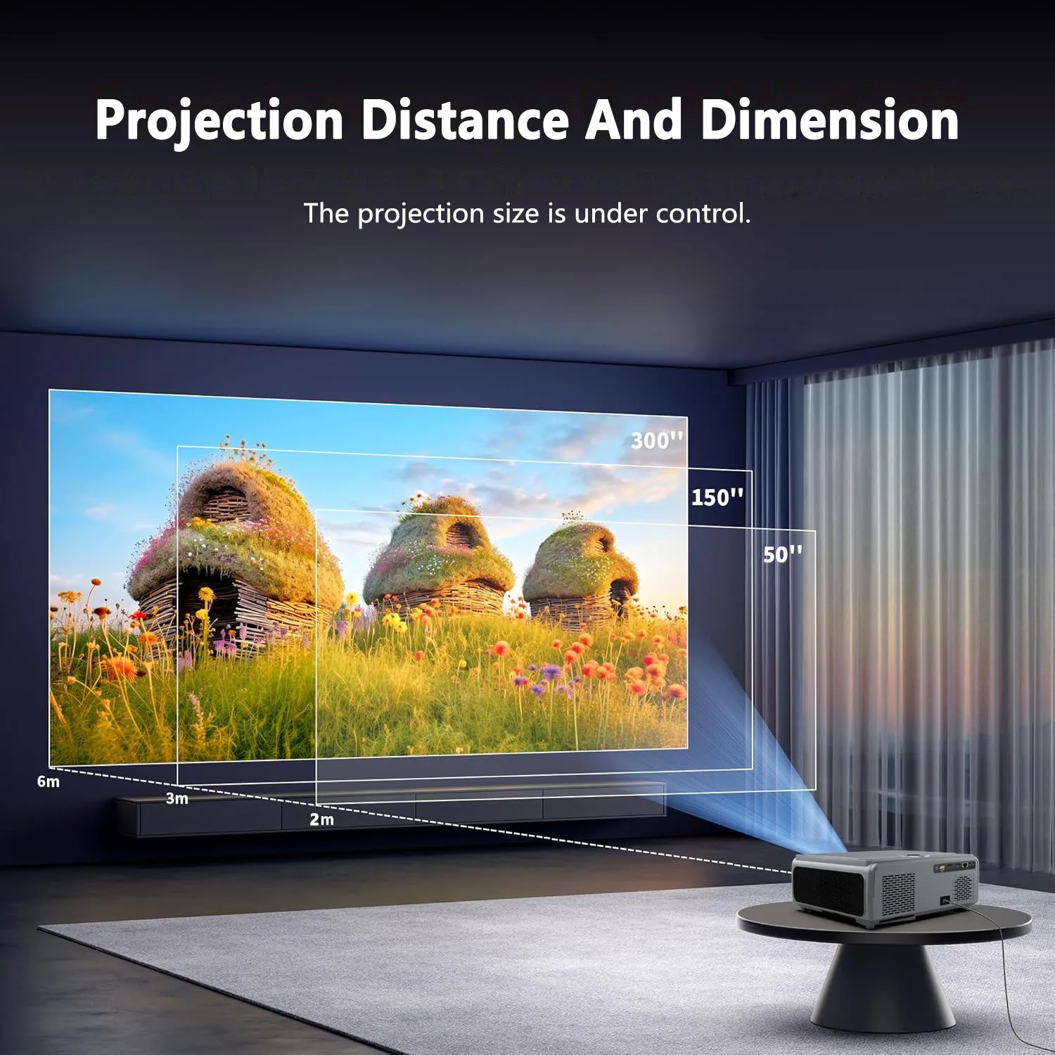 JAVODA E690H 4K Smart Android 9 Projector 1080P Mini Portable Proyector LED Lamp Auto Focus 23 Languages LCD Multimedia Handheld