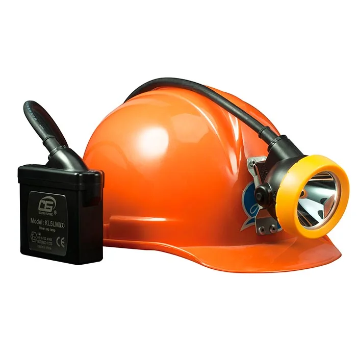 Lámpara led recargable para casco de minería, luz trasera
