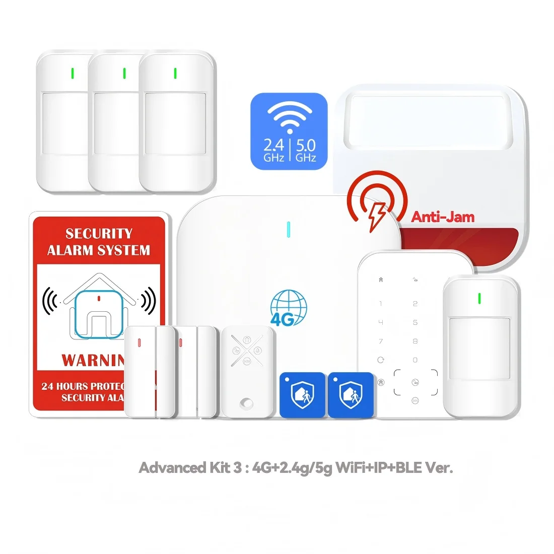 LHD8100 Pro Alarm Control Hub Triple-Network Security