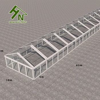 New Design Custom PVC Wall Transparent Wedding Tent Clear Marquee Trade Show Tents Outdoor Tent Aluminum Alloy Frame 10x65m