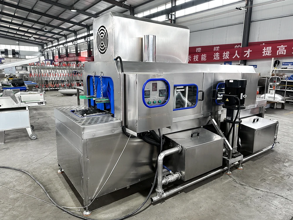 High Efficiency Electric Plate Wash Machine Automatic Clean Turnover Box Washing Machine Commercial Turnover Box Washing Machine manufacture