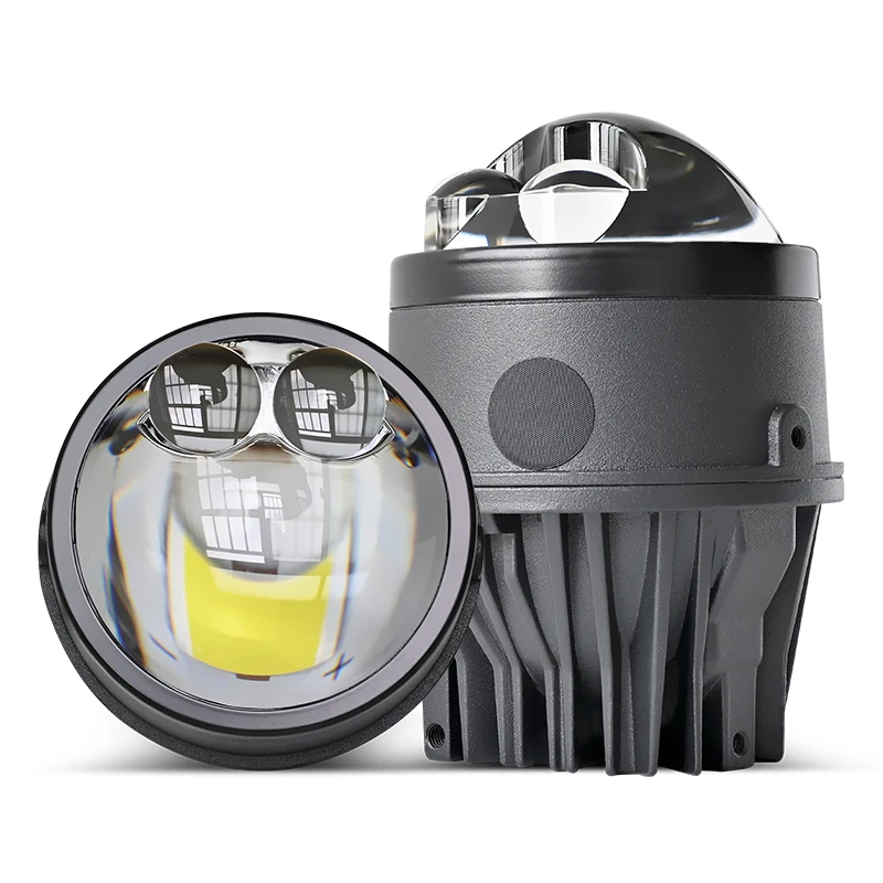 Bi Led Projector Lens High Low Beam Led Laser Fog Light Auto Accessories RS3 Customizable Logo 3.0inch for Car 35000lm Aluminum