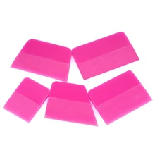 ARVI Body Scraper Car Wrap Tool Pink TPU Vinyl Wrap Squeegee 5pcs Set Anti-Scratch Rubber Water Wiper PPF Wiper