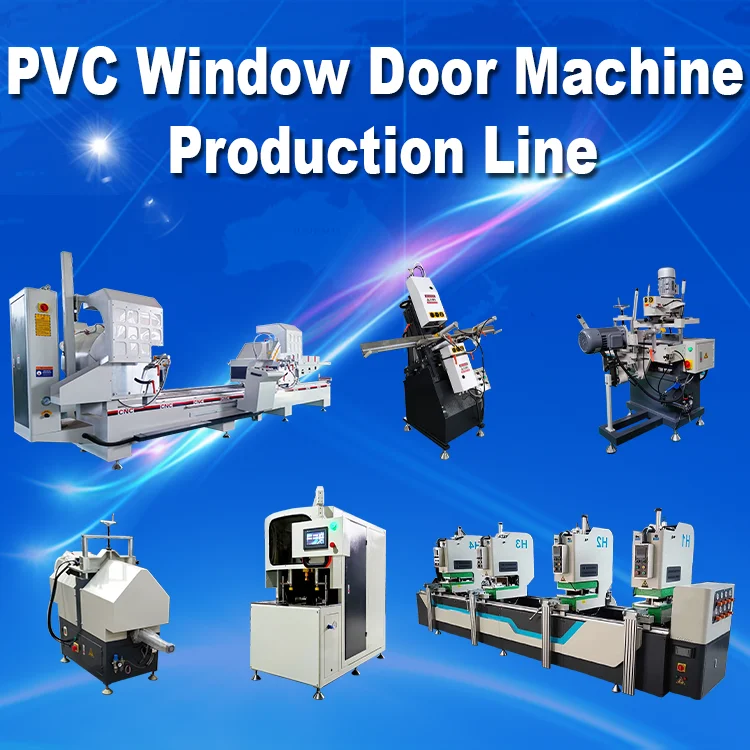 Upvc Aluminum Window Doors and Windows Profile Making Manufacturers Pvc Window Production Line Machine