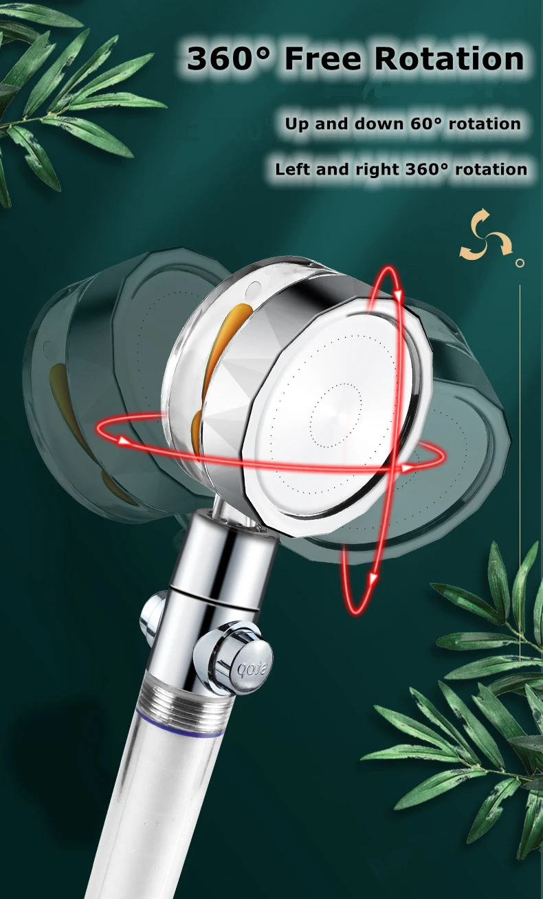 Baycenn Best Seller Fan Shower Head Power Clearwater Sprite Purifying