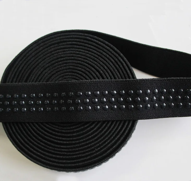 5cm Wide Silicone Dots Pattern Printed Gripper Elastic Band