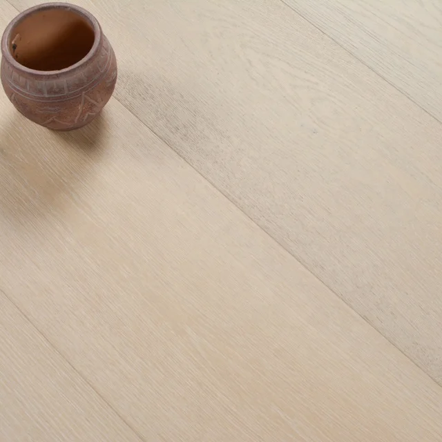 prefinished white oak wooden flooring solid wood