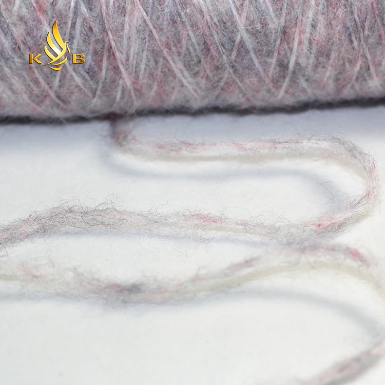 spray air tube yarn brush merino wool like yarn for sweater