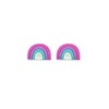 Perle focale arc-en-ciel Fuchsia SA84