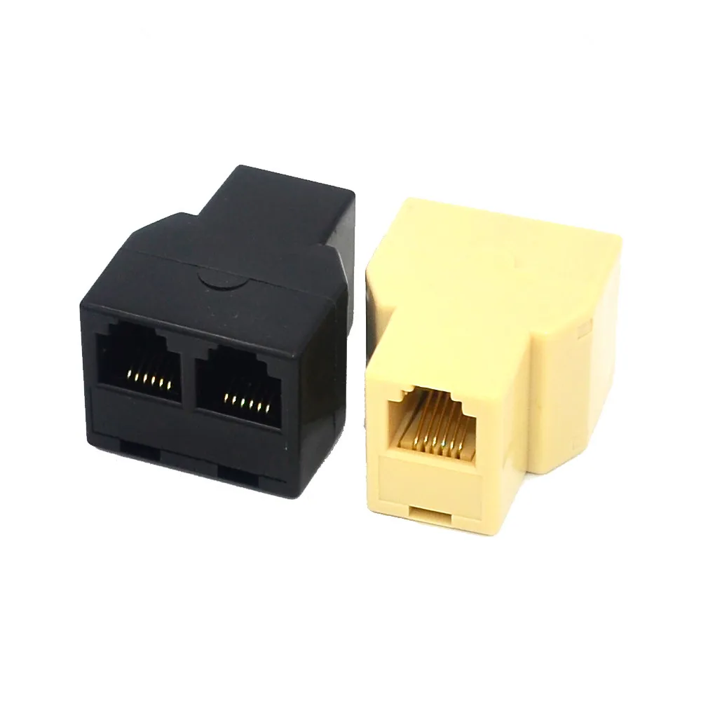 RJ11 RJ12 6P4C 6P6C Female to Female Telephone Line Splitter