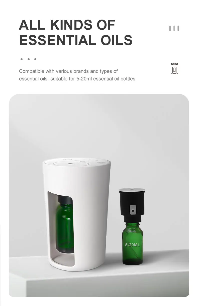 Mini Portable Electric Evaporative Perfume Mist Nebulizer Automatic Ultrasonic Essential Oils