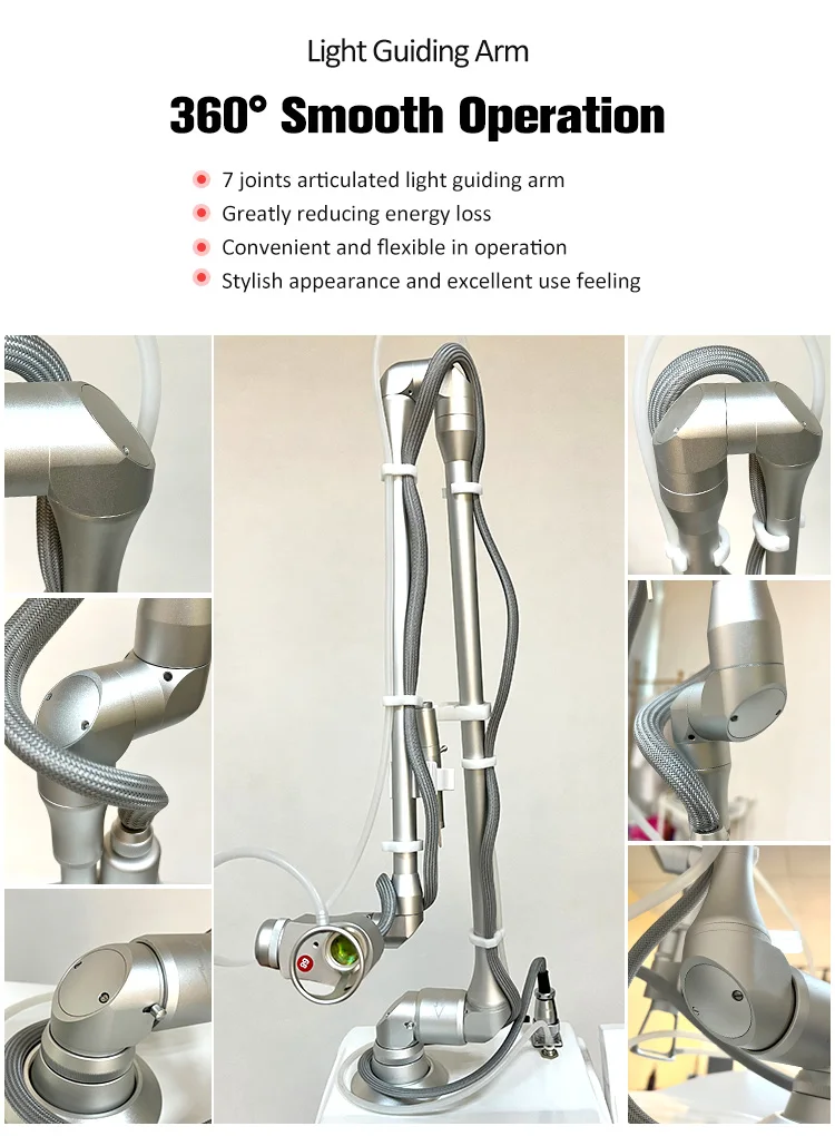 Vertical Fractional Co2 Laser And Picoseond Laser Within Two Handles Cutter Fractional 4D Q-Switched Nd Yag Laser Series Co2 Cutting Machine 9