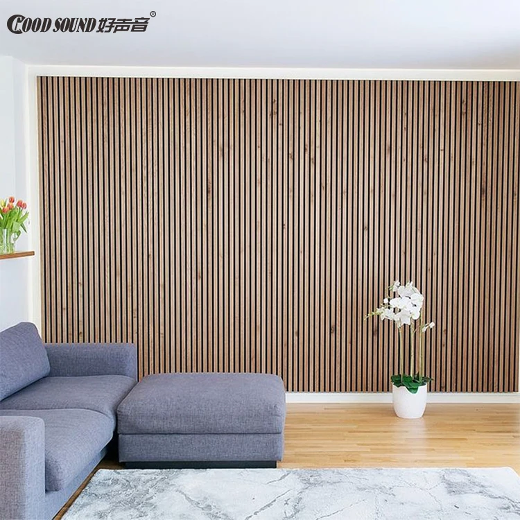 GoodSound Akupanel декор стен комнаты интерьер решетчатый деревянный шпон Mdf перфорированная акустическая