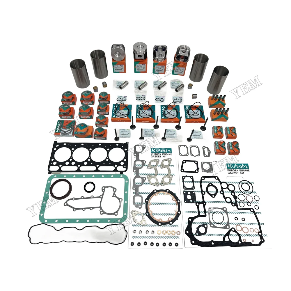 Hot Selling RK105 RK125 RK50 RK60 RK70 RK80 RK95 Overhaul Rebuild Kit for Kubota Diesel Tractor Motor Engine.