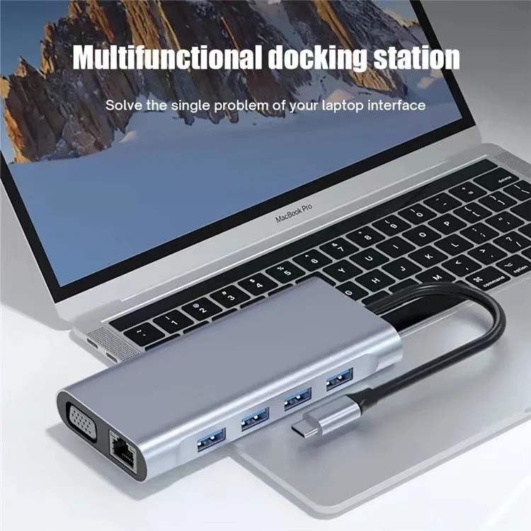 2026 USB-C Ethernet Multi-Port Hub Adapter - Image 2
