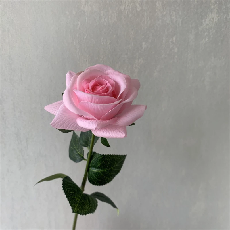 Real Touch Artificial Flower Roses Wedding Decoration Rose Latex Roses