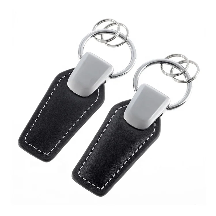 2022 Wholesale Factory Fashion Metal New Key Chain Car Brand Leather Car Logo Custom Key Ring With Gift Box supplier