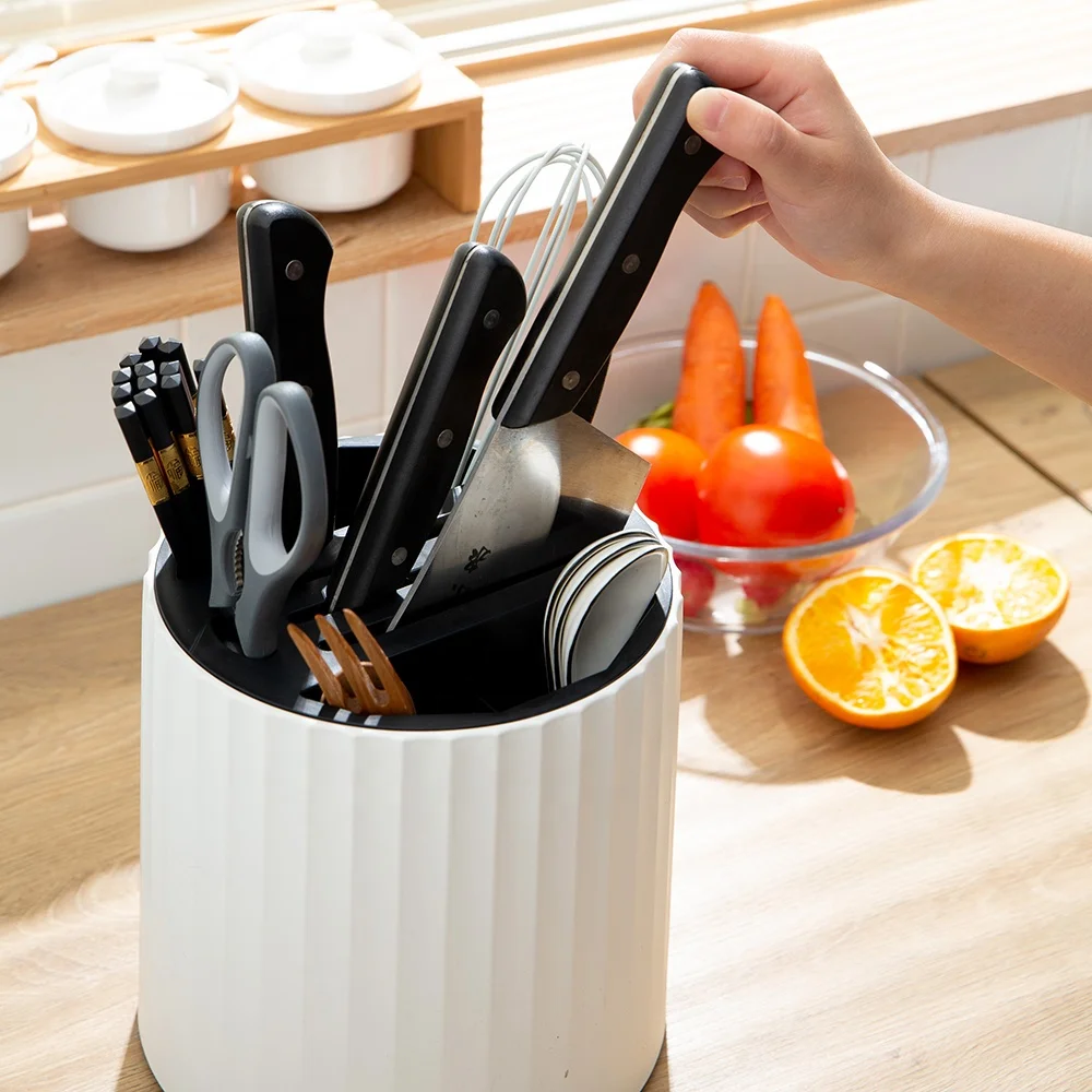 Пластиковая подставка для ложки и вилки OUK набор подставок кухонных