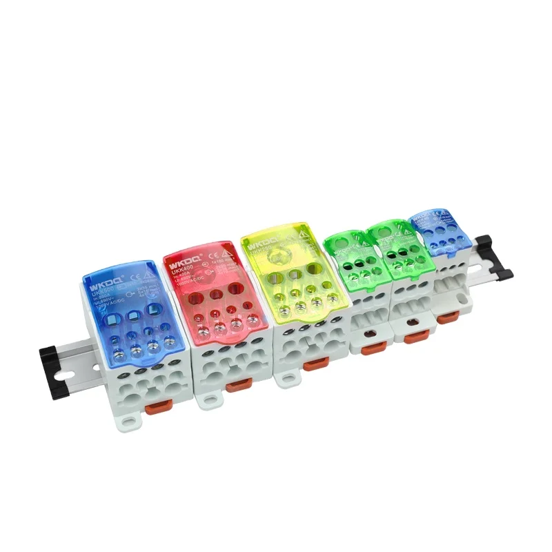 UKK80A Power Distribution Box - 690V/80A DIN Rail Terminal Block