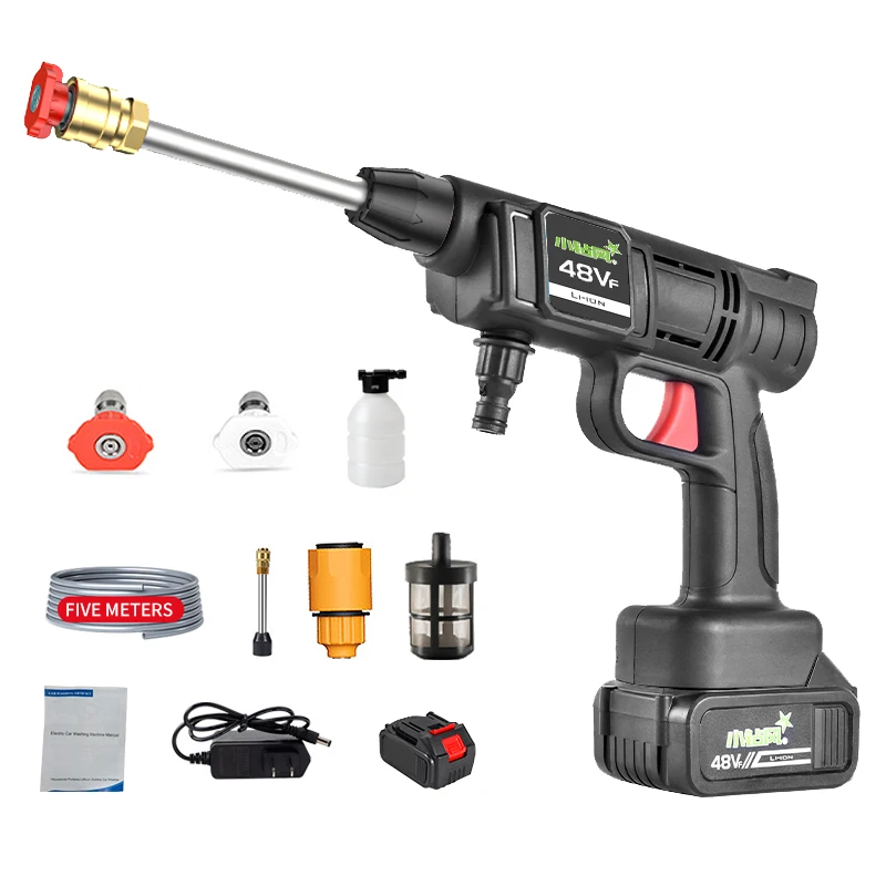 2022 новый дизайн, портативная машина для очистки литиевой батареи, высококачественный беспроводной водяной пистолет, Самые продаваемые товары для очистки автомобилей