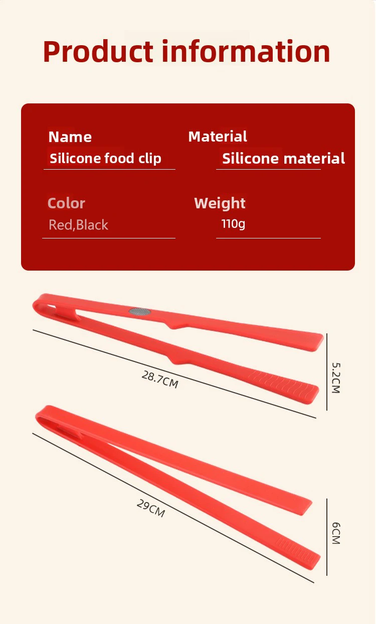All-Inclusive Silicone Food Clip for Kitchen Utensils High Temperature Resistant for Bread Ice-New Innovation Kitchen manufacture