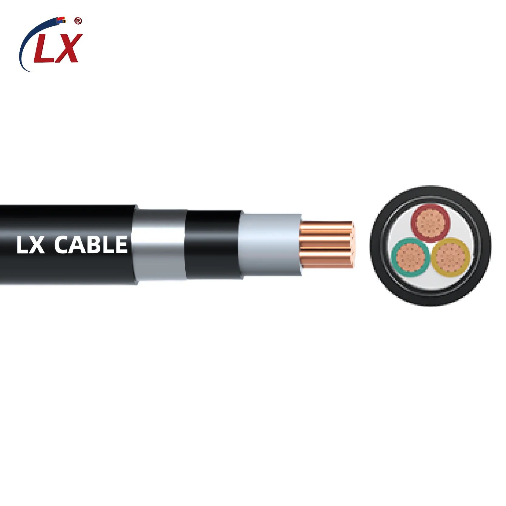 Factory Directly Supply PVC Ztt 132 Kv Underground Aluminum Electric Wire Origin Iso Manufacturer Power Cable