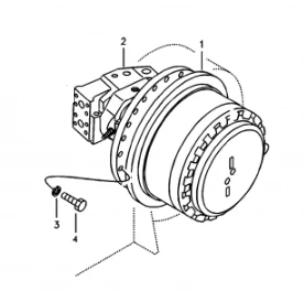 Belparts Excavator Travel Motor Assy EC460 EC460B Final