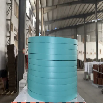 PVC Edge Banding Tape With The Same Melamine Color 0.8Mmx22Mm Plastic Rattan Strips