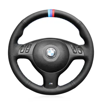 MEWANT Car Interior Accessory for BMW E46 E45 E39 M3 M5 3 Series 2000-2006 Design Your Wrap Custom Steering Wheel Cover