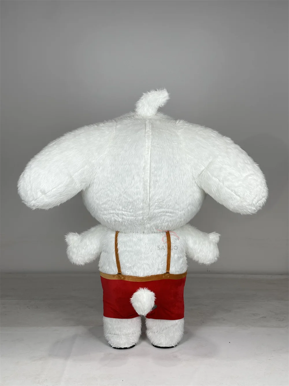 Hot Sale Unisex Inflatable White Dog Mascot Costume Cute Plush Adult Customized Mascot Costume for Adults Customized Mascot