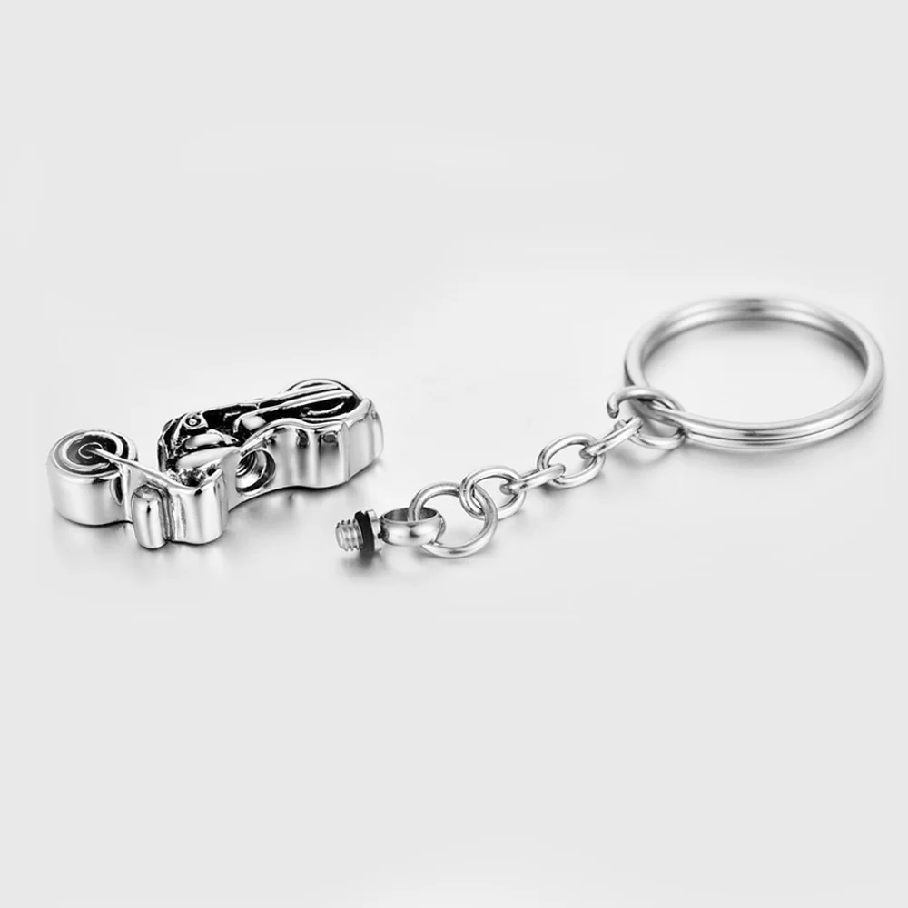 Cool Design Keepsake Urn Motorcycle Shape Pendant Keychain Memorial Pet Human Ashes Cremation Jewelry for Man Boy Women Gifts