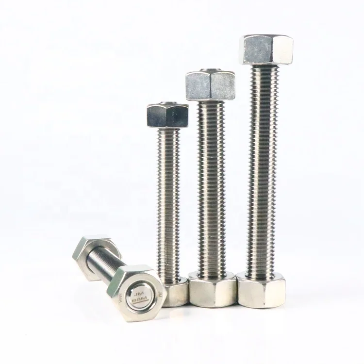JM Brand High Quality M4 M19 M25 B8M B8 Stud Bolts and Nuts