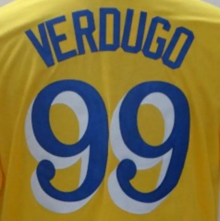 Wholesale Alex Verdugo Gold/Light Blue 2021 City Connect Best Quality  Stitched Baseball Jersey From m.